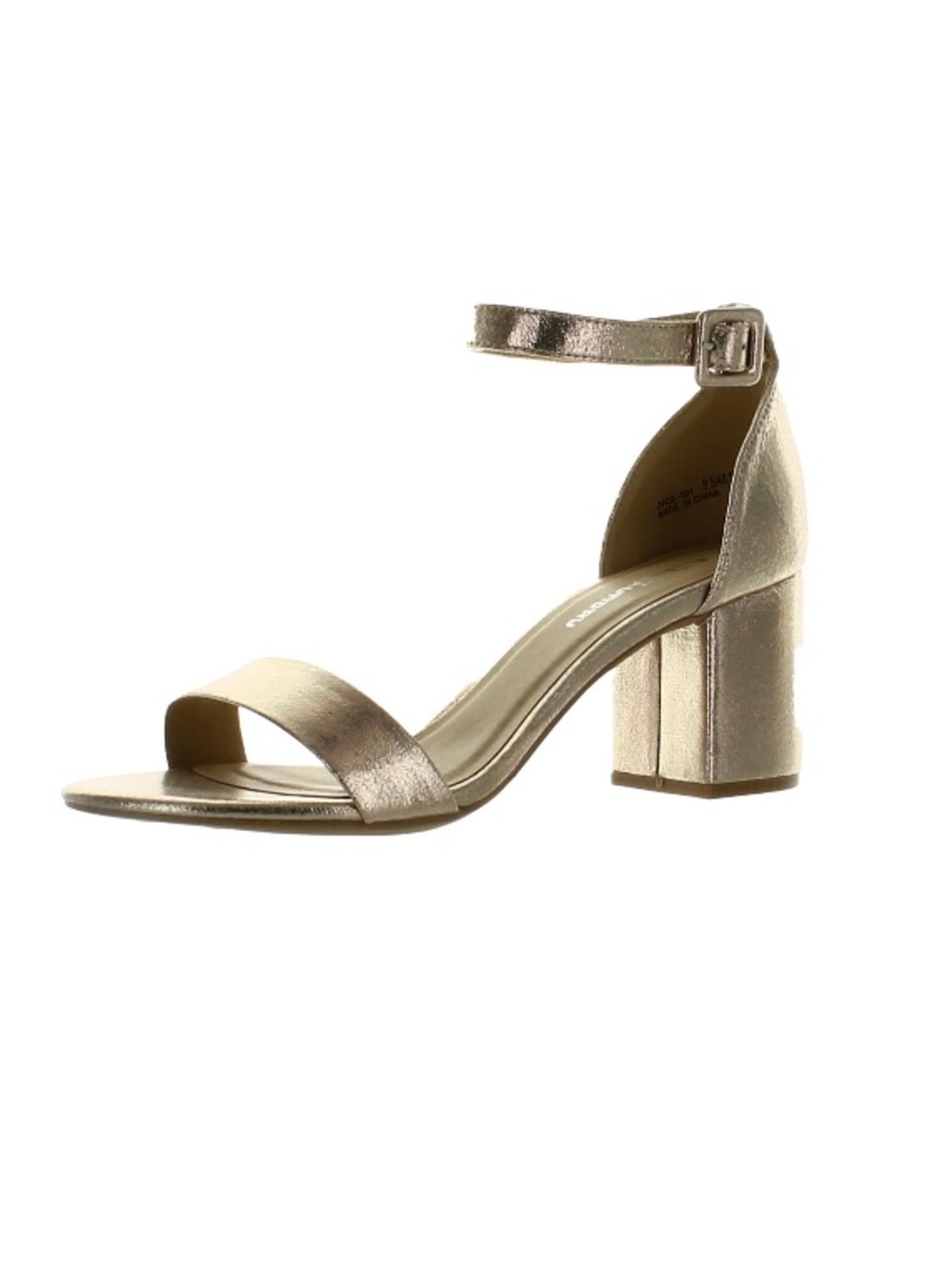 CL by Laundry Womens Jody Metallic Block Heel  Dress Sandals Shoes/Good/Sz9